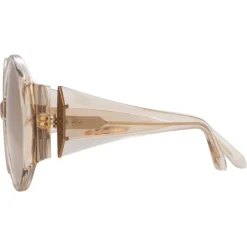 Linda Farrow - 714 C4 Round Sunglasses - Ash - Linda Farrow Eyewear - Avvenice