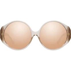 Linda Farrow - 714 C4 Round Sunglasses - Ash - Linda Farrow Eyewear - Avvenice