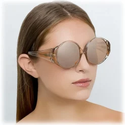 Linda Farrow - 714 C4 Round Sunglasses - Ash - Linda Farrow Eyewear - Avvenice