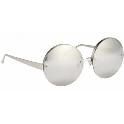 Linda Farrow - 313 C2 Round Sunglasses - Yellow Gold - Linda Farrow Eyewear - Avvenice