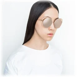Linda Farrow - 659 C3 Round Sunglasses - Rose Gold - Linda Farrow Eyewear - Avvenice