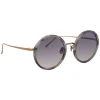 Linda Farrow - 239 C50 Round Sunglasses - Grey Marble - Linda Farrow Eyewear - Avvenice