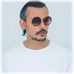 Linda Farrow - 239 C12 Round Sunglasses - Tortoiseshell - Linda Farrow Eyewear - Avvenice