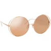 Linda Farrow - 816 C3 Round Sunglasses - Rose Gold - Linda Farrow Eyewear - Avvenice
