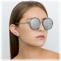 Linda Farrow - 741 C7 Round Sunglasses - Truffle - Linda Farrow Eyewear - Avvenice