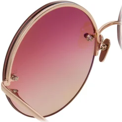 Linda Farrow - 565 C7 Round Sunglasses - Rose Gold - Linda Farrow Eyewear - Avvenice