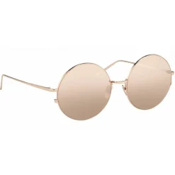 Linda Farrow - 343 C6 Round Sunglasses - Rose Gold - Linda Farrow Eyewear - Avvenice