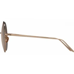 Linda Farrow - 343 C6 Round Sunglasses - Rose Gold - Linda Farrow Eyewear - Avvenice