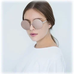 Linda Farrow - 313 C3 Round Sunglasses - Rose Gold - Linda Farrow Eyewear - Avvenice