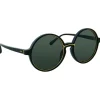 Linda Farrow - 650 C1 Round Sunglasses - Black - Linda Farrow Eyewear - Avvenice