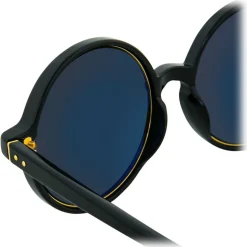 Linda Farrow - 650 C1 Round Sunglasses - Black - Linda Farrow Eyewear - Avvenice