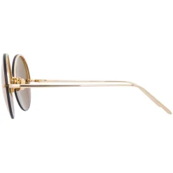 Linda Farrow - 565 C1 Round Sunglasses - Gold - Linda Farrow Eyewear - Avvenice