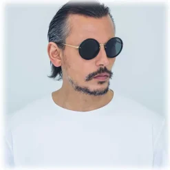 Linda Farrow - 239 C11 Round Sunglasses - Black - Linda Farrow Eyewear - Avvenice