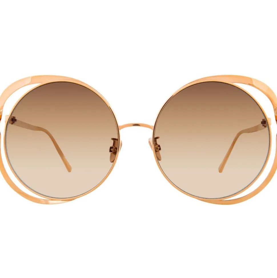 Linda Farrow - 659 C5 Round Sunglasses - Rose Gold - Linda Farrow Eyewear - Avvenice
