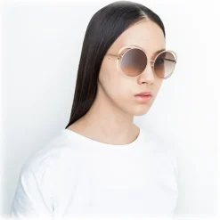 Linda Farrow - 659 C5 Round Sunglasses - Rose Gold - Linda Farrow Eyewear - Avvenice