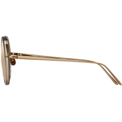 Linda Farrow - 239 C44 Round Sunglasses - Ash - Linda Farrow Eyewear - Avvenice