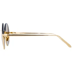 Linda Farrow - 583 C5 Round Sunglasses - Gold - Linda Farrow Eyewear - Avvenice