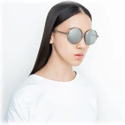 Linda Farrow - 650 C1 Round Sunglasses - Truffle - Linda Farrow Eyewear - Avvenice