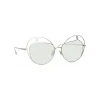 Linda Farrow - 853 C6 Round Sunglasses - White Gold - Linda Farrow Eyewear - Avvenice