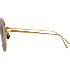 Linda Farrow - 239 C69 Round Sunglasses - Cameo Pink - Linda Farrow Eyewear - Avvenice
