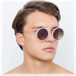 Linda Farrow - 239 C69 Round Sunglasses - Cameo Pink - Linda Farrow Eyewear - Avvenice