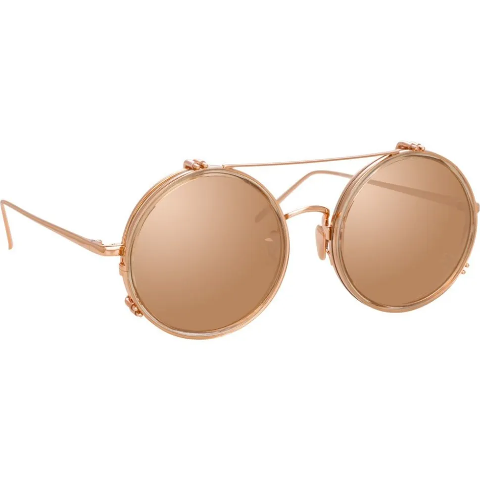 Linda Farrow - 741 C6 Round Sunglasses - Ash - Linda Farrow Eyewear - Avvenice