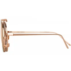 Linda Farrow - 741 C6 Round Sunglasses - Ash - Linda Farrow Eyewear - Avvenice