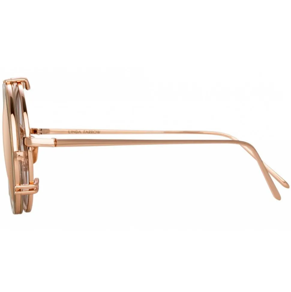 Linda Farrow - 741 C6 Round Sunglasses - Ash - Linda Farrow Eyewear - Avvenice