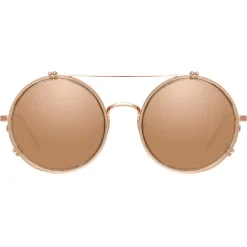 Linda Farrow - 741 C6 Round Sunglasses - Ash - Linda Farrow Eyewear - Avvenice