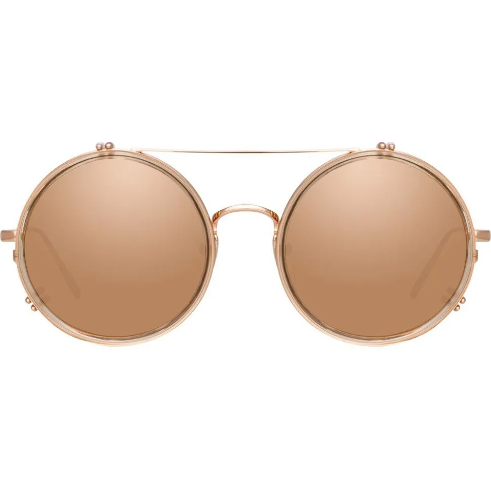 Linda Farrow - 741 C6 Round Sunglasses - Ash - Linda Farrow Eyewear - Avvenice