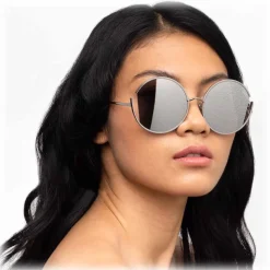 Linda Farrow - 851 C2 Round Sunglasses - Yellow Gold - Linda Farrow Eyewear - Avvenice