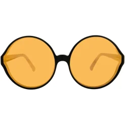 Linda Farrow - 657 C2 Round Sunglasses - Black - Linda Farrow Eyewear - Avvenice