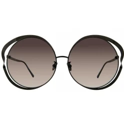 Linda Farrow - 660 C6 Round Sunglasses - Nickel - Linda Farrow Eyewear - Avvenice
