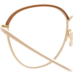 Linda Farrow - 819 C11 Square Optical Frames - Optical Lens in Light Gold Frame - Linda Farrow Eyewear - Avvenice