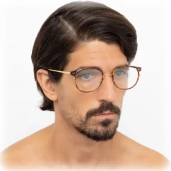 Linda Farrow - 814 C2 Square Optical Frames - Optical Lens in Tortoise Frame - Linda Farrow Eyewear - Avvenice