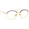 Linda Farrow - 819 C8 Square Optical Frames - Optical Lens in Yellow Gold Frame - Linda Farrow Eyewear - Avvenice