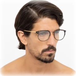 Linda Farrow - 814 C1 Square Optical Frames - Optical Lens in Black Frame - Linda Farrow Eyewear - Avvenice
