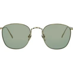 Linda Farrow - 479 C10 Square Sunglasses - White Gold - Linda Farrow Eyewear - Avvenice