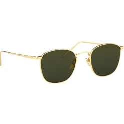 Linda Farrow - 479 C5 Square Sunglasses - Yellow Gold - Linda Farrow Eyewear - Avvenice