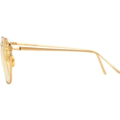 Linda Farrow - 479 C13 Square Sunglasses - Yellow Gold - Linda Farrow Eyewear - Avvenice