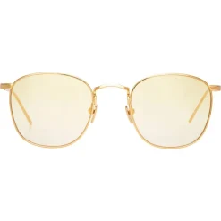 Linda Farrow - 479 C13 Square Sunglasses - Yellow Gold - Linda Farrow Eyewear - Avvenice