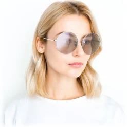 Linda Farrow - 626 C6 Square Sunglasses - White Gold - Linda Farrow Eyewear - Avvenice