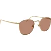 Linda Farrow - 479 C12 Square Sunglasses - Light Gold - Linda Farrow Eyewear - Avvenice