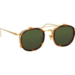 Linda Farrow - 743 C5 Square Sunglasses - Tortoiseshell - Linda Farrow Eyewear - Avvenice