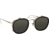 Linda Farrow - 743 C3 Square Sunglasses - Black - Linda Farrow Eyewear - Avvenice