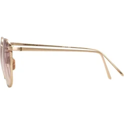 Linda Farrow - 479 C15 Square Sunglasses - Light Gold - Linda Farrow Eyewear - Avvenice