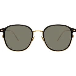 Linda Farrow - 803 C1 Square Sunglasses - Black - Linda Farrow Eyewear - Avvenice