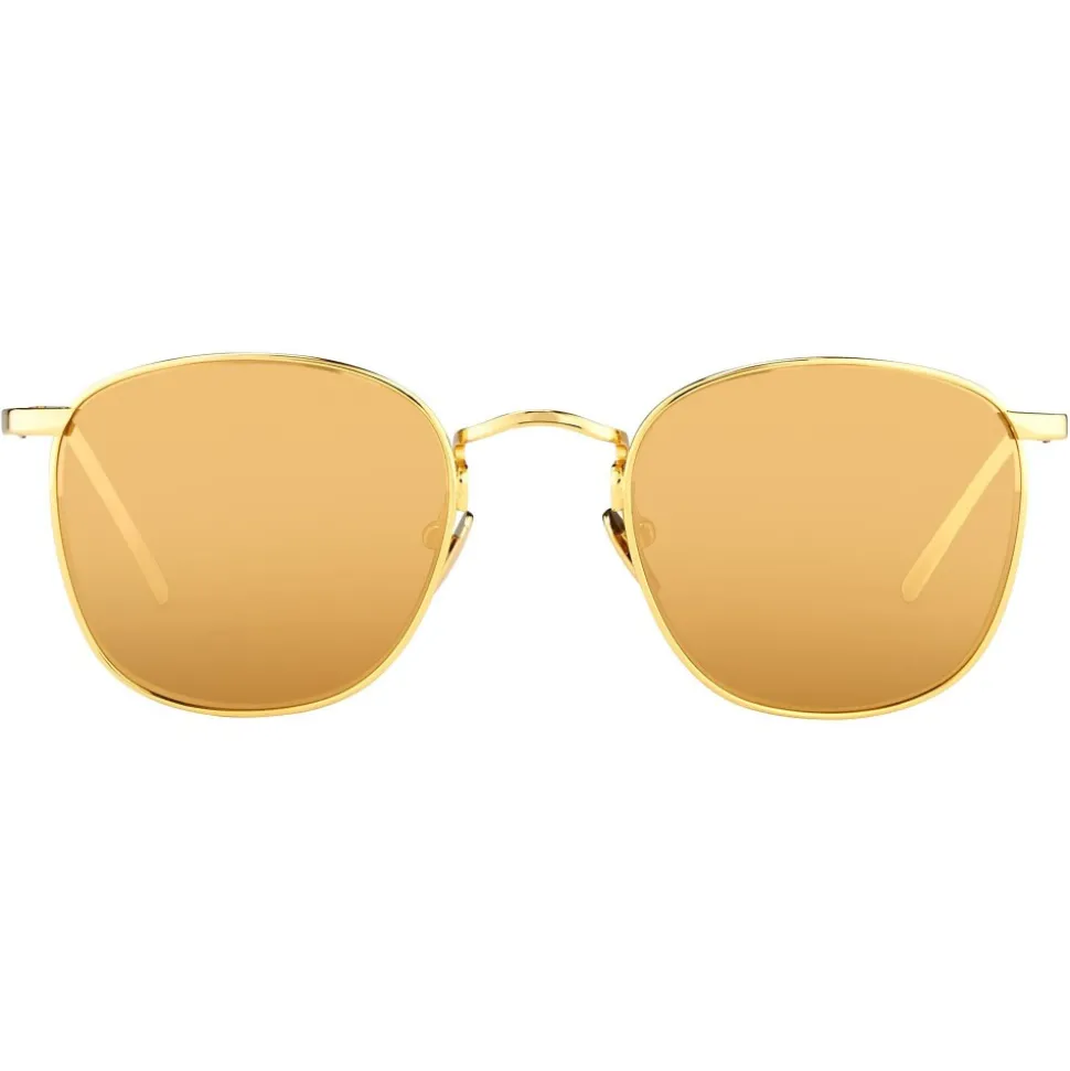 Linda Farrow - 479 C1 Square Sunglasses - Yellow Gold - Linda Farrow Eyewear - Avvenice