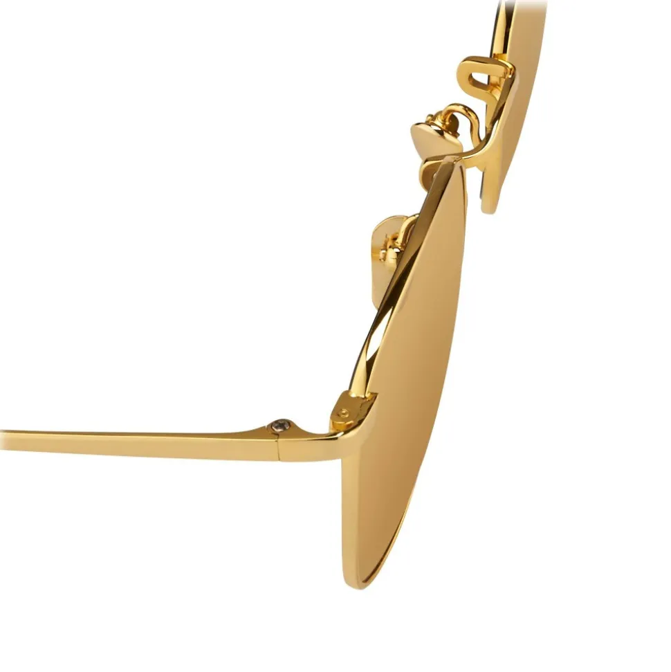 Linda Farrow - 479 C1 Square Sunglasses - Yellow Gold - Linda Farrow Eyewear - Avvenice