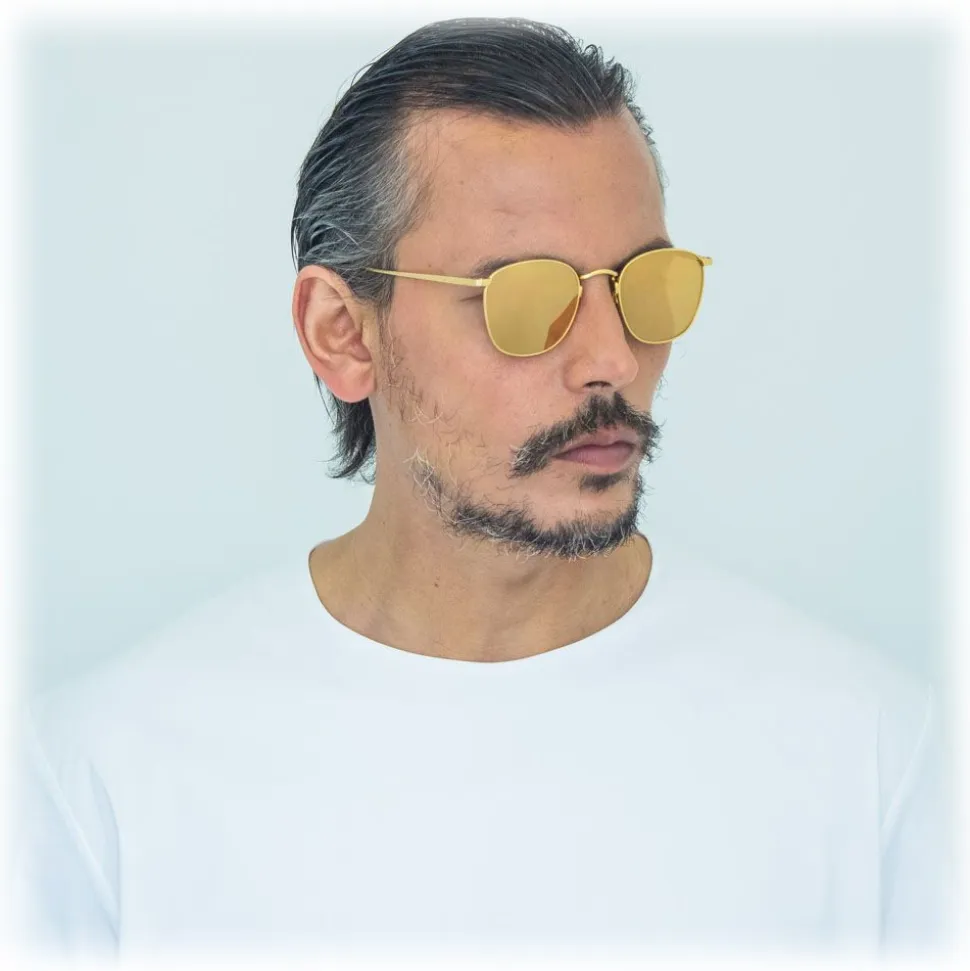 Linda Farrow - 479 C1 Square Sunglasses - Yellow Gold - Linda Farrow Eyewear - Avvenice